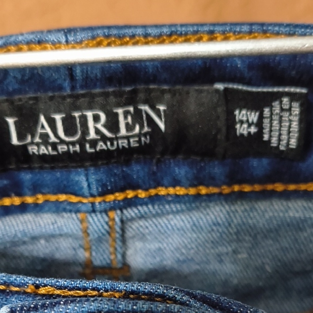 Lauren Ralph Lauren Women's Bootcut Blue Jeans Size 14 - Picture 2 of 8